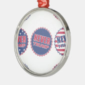 nooit trump metalen ornament (Links)