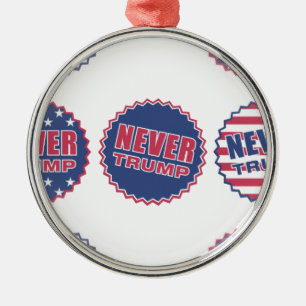 nooit trump metalen ornament