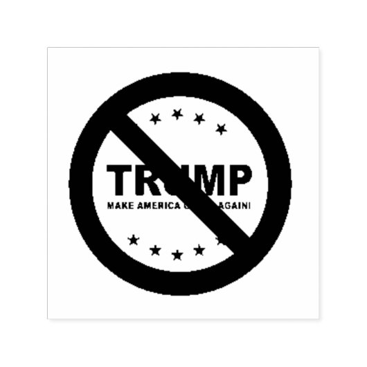 Nooit Trump Self Inking Stamp Zelfinktende Stempel (Design)