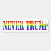 Nooit Trump - Stop Project 2025 - Verdedig de demo Bumpersticker (Voorkant)