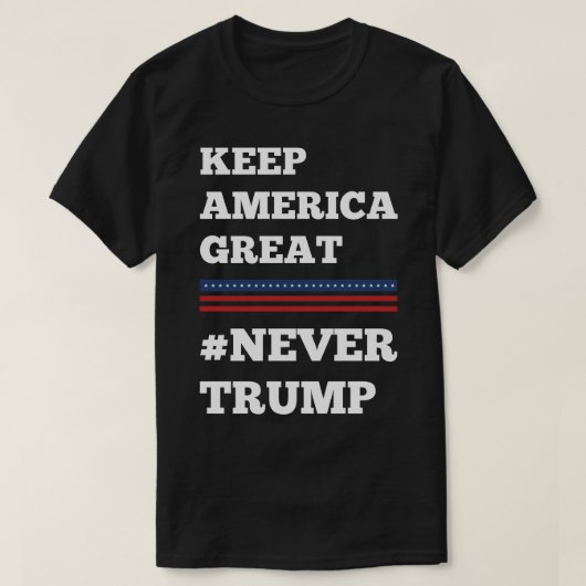 Nooit Trump T-shirt (Design voorkant)