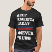 Nooit Trump T-shirt (Voorkant)