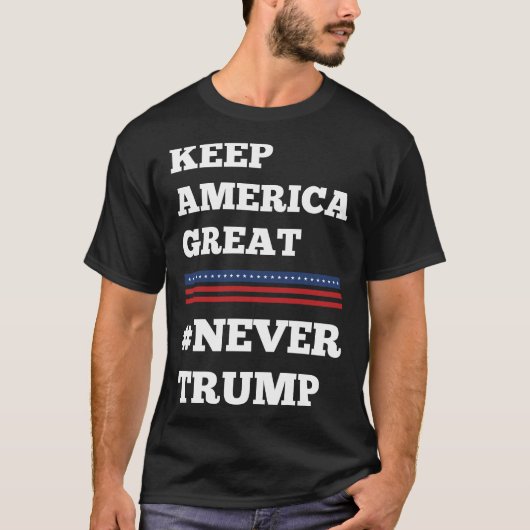 Nooit Trump T-shirt (Voorkant)