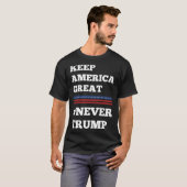 Nooit Trump T-shirt (Voorkant volledig)
