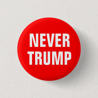NOOIT TRUMP voor President 2016 Ronde Button 3,2 Cm
