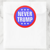 NOOIT TRUMP VOOR President 2016 Ronde Sticker (Tas)