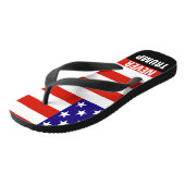 NOOIT TRUMP voor President 2016 Teenslippers (Schuin)