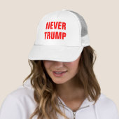 NOOIT TRUMP voor President 2016 Trucker Pet (In situ)