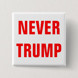 NOOIT TRUMP voor President 2016 Vierkante Button 5,1 Cm