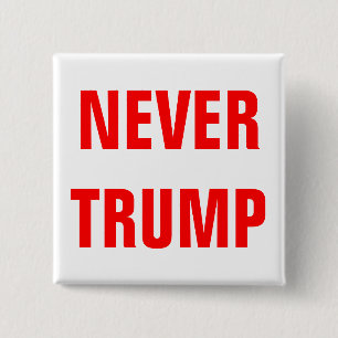 NOOIT TRUMP voor President 2016 Vierkante Button 5,1 Cm