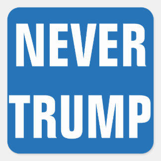  NOOIT TRUMP voor President 2016 Vierkante Sticker