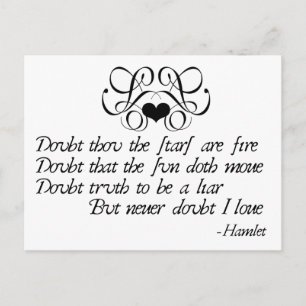 Nooit twijfel aan Ophelia Briefkaart