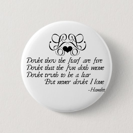 Nooit twijfel aan Ophelia Ronde Button 5,7 Cm (Voorkant)
