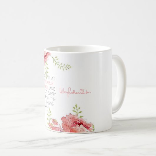 Nooit twijfel - Mok Hillary Clinton (Voorkant rechts)