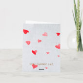 Nooit twijfelen aan mijn liefde kaart (Achterkant)