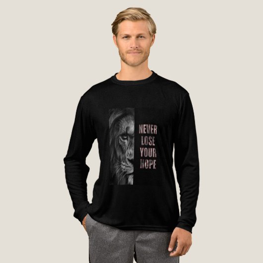 NOOIT UW HOOP VERLIEZEN Tri-Blend SHIRT (Voorkant)