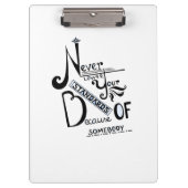 Nooit uw Motivatie offerte voor standaarden verlag Klembord (Voorkant)