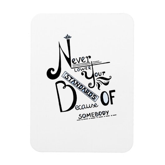 Nooit uw Motivatie offerte voor standaarden verlag Magneet (Verticaal)