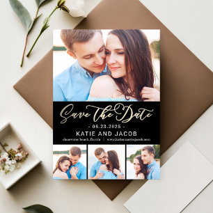 Nooit van EDITABLE KLOR houden Sla de datumkaart o Save The Date