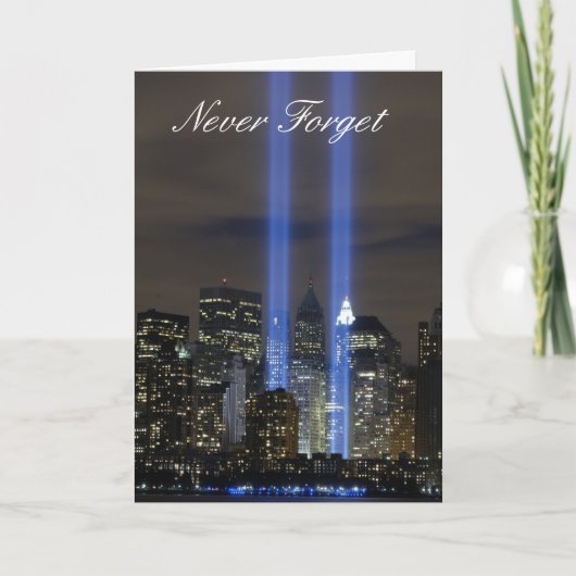 Nooit vergeet bedankkaart (Voorkant)