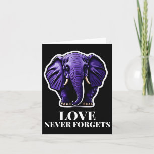 Nooit Vergeet Olifant Voor Vrouw Alzheimerheimer's Kaart