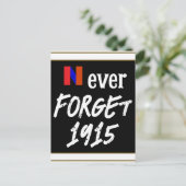 Nooit vergeten 1915 ansichtkaart briefkaart (Staand voorkant)