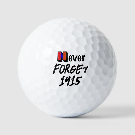 Nooit vergeten 1915 Golfballen (Voorkant)