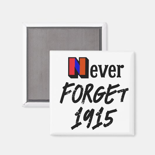 Nooit vergeten 1915 magneet (Voorkant / Achterkant)