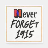 Nooit vergeten 1915 papieren servet (Voorkant)