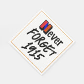 Nooit vergeten 1915 papieren servet (Hoek)