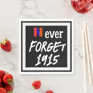 Nooit vergeten 1915 papieren servet
