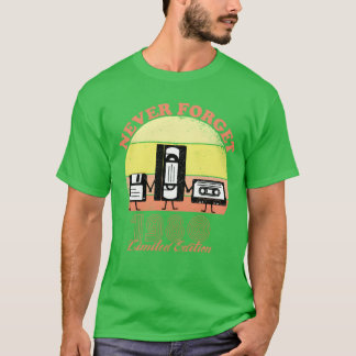 Nooit vergeten 1980 Verjaardag Limited Edition Vin T-shirt
