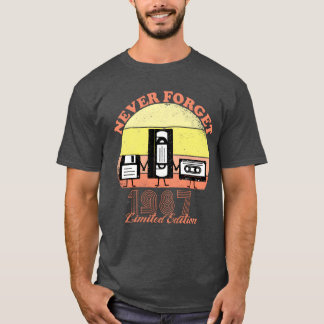 Nooit vergeten 1987 Verjaardag Limited Edition Vin T-shirt