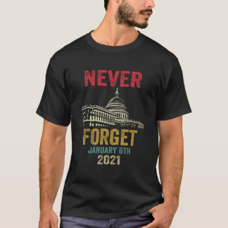 Nooit Vergeten 6 Januari 2021 Gedistresseerd T-shirt