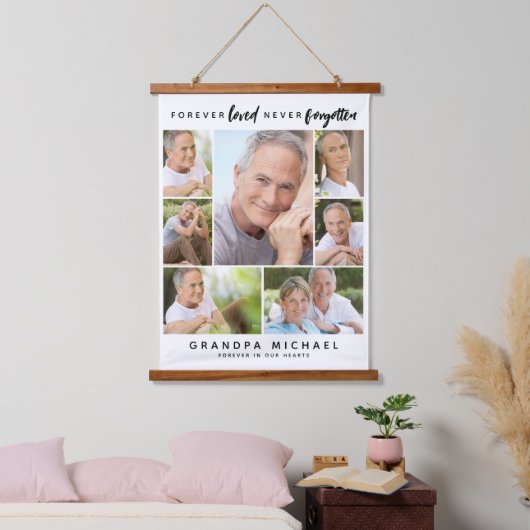 Nooit vergeten 7 Foto Memorial Hangend Wandkleed (Slaapkamer)