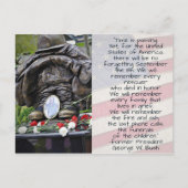 Nooit vergeten 911 september 11 memorabilia briefkaart (Voorkant)