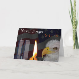 Nooit vergeten 9-11-01 kaart