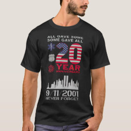 Nooit vergeten 9 11 t-shirt