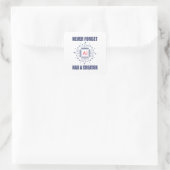 Nooit vergeten AI had een maker  Vierkante Sticker (Tas)