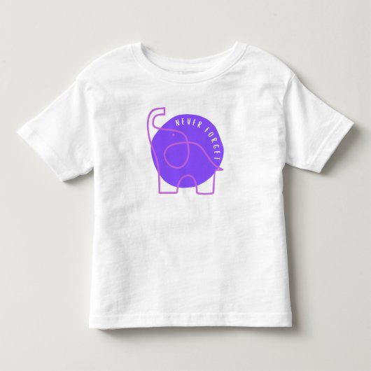 Nooit vergeten ALZ-bewustzijnsshirt Kinder Shirts (Voorkant)