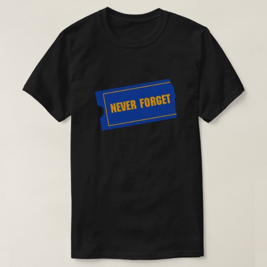 Nooit vergeten - Blockbuster Video T-shirt (Design voorkant)
