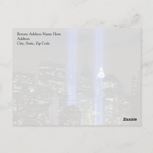 Nooit vergeten briefkaart (Achterkant)