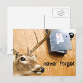 nooit vergeten briefkaart (Voorkant / Achterkant)