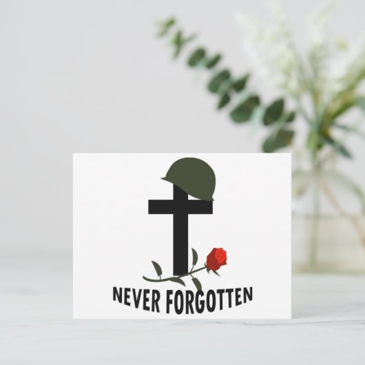 Nooit vergeten briefkaart (Staand voorkant)