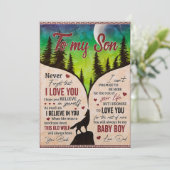 Nooit Vergeten Dat Ik Van Je Hou- Wolf Vader Aan Z Feestdagenkaart (Staand voorkant)