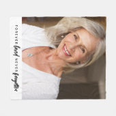 Nooit vergeten Foto Memorial Fleece Deken (Voorkant (Horizontaal))