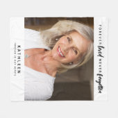 Nooit vergeten Foto Memorial Fleece Deken (Voorkant (Horizontaal))