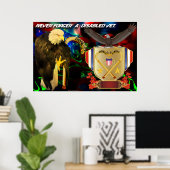 Nooit-vergeten-gehandicapte-dierenarts Poster (Thuiskantoor)