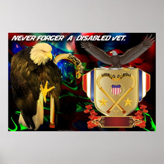 Nooit-vergeten-gehandicapte-dierenarts Poster (Voorkant)