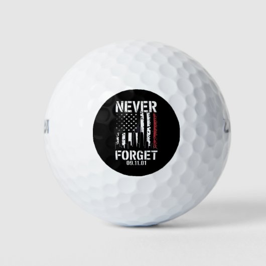 Nooit vergeten Herdenkingsdag 11 september 2001  Golfballen (Voorkant)